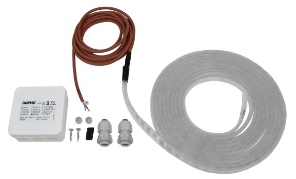 Harvia Led Light, 5,0m     Vedeldade bastuaggregat frilagd